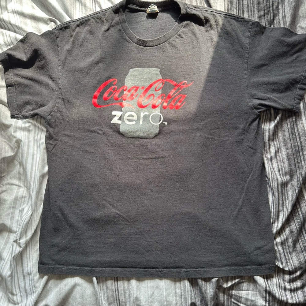 Vintage Y2K Coca Cola Zero T Shirt Mens XL Delta Pro Weight Soda Promo Tee